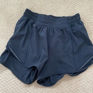 Navy Hotty Hot Lululemon Shorts